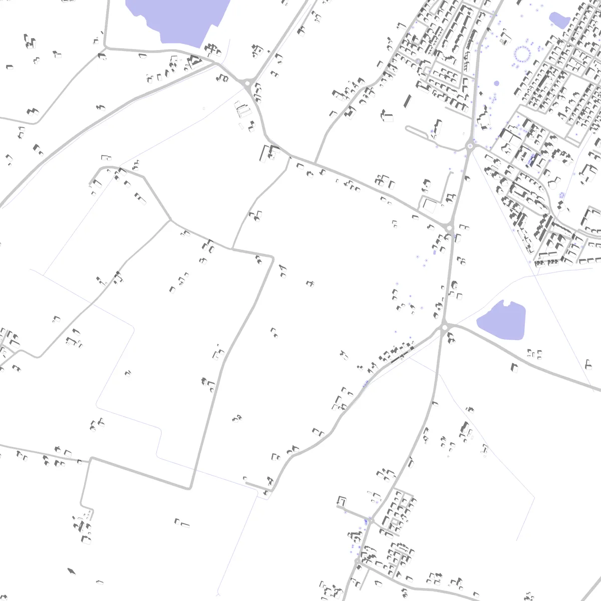 Correggio planimetria di sito (2,5 km)