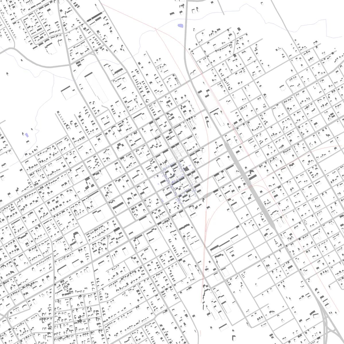 Corsicana Lageplan (2,5 km)