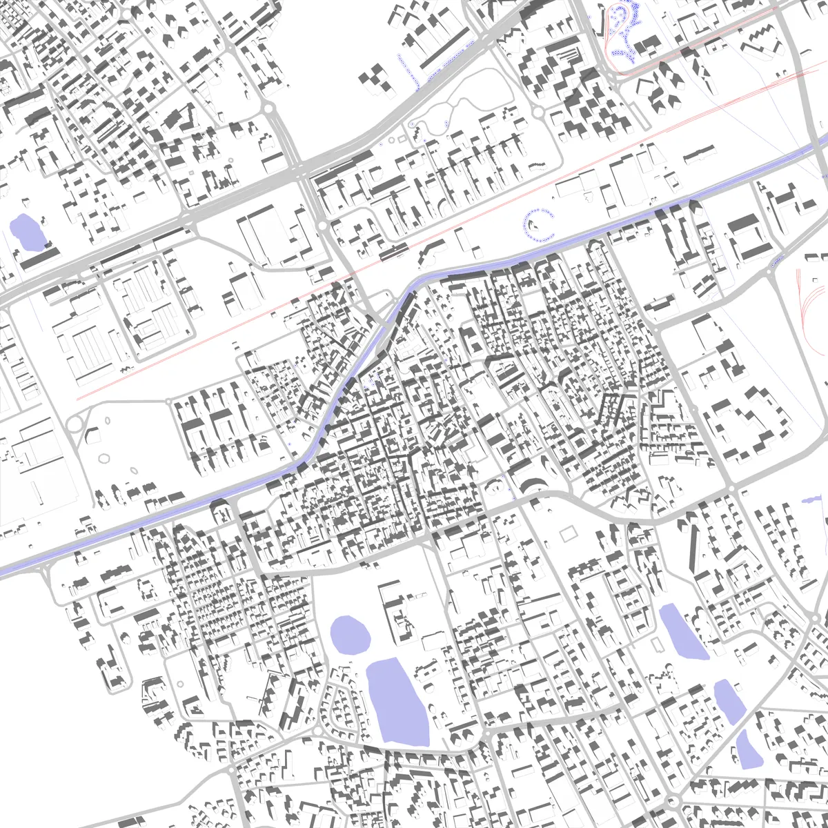 Corsico planimetria di sito (2,5 km)