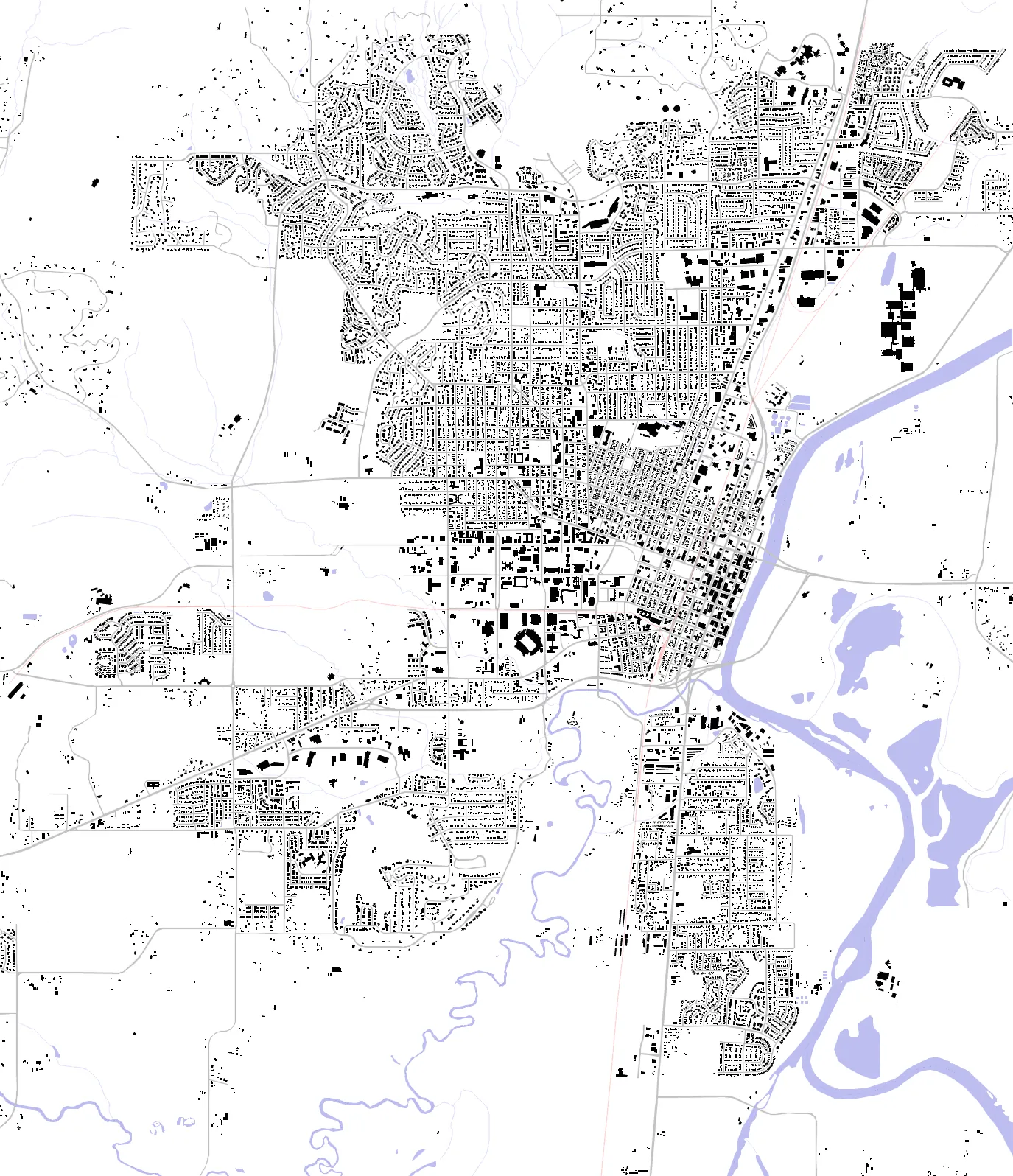Corvallis figure ground plan