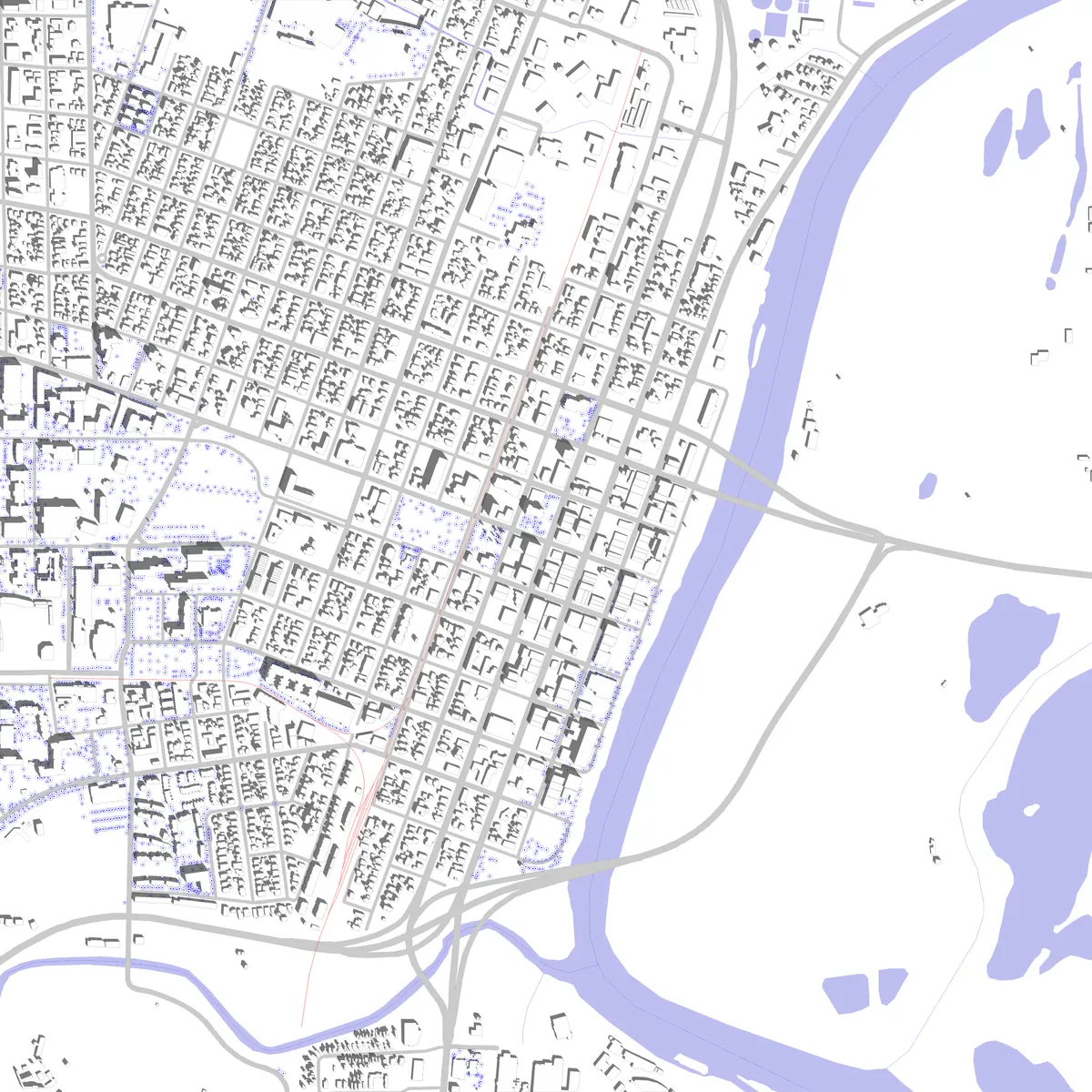 Corvallis site plan (2.5 km)