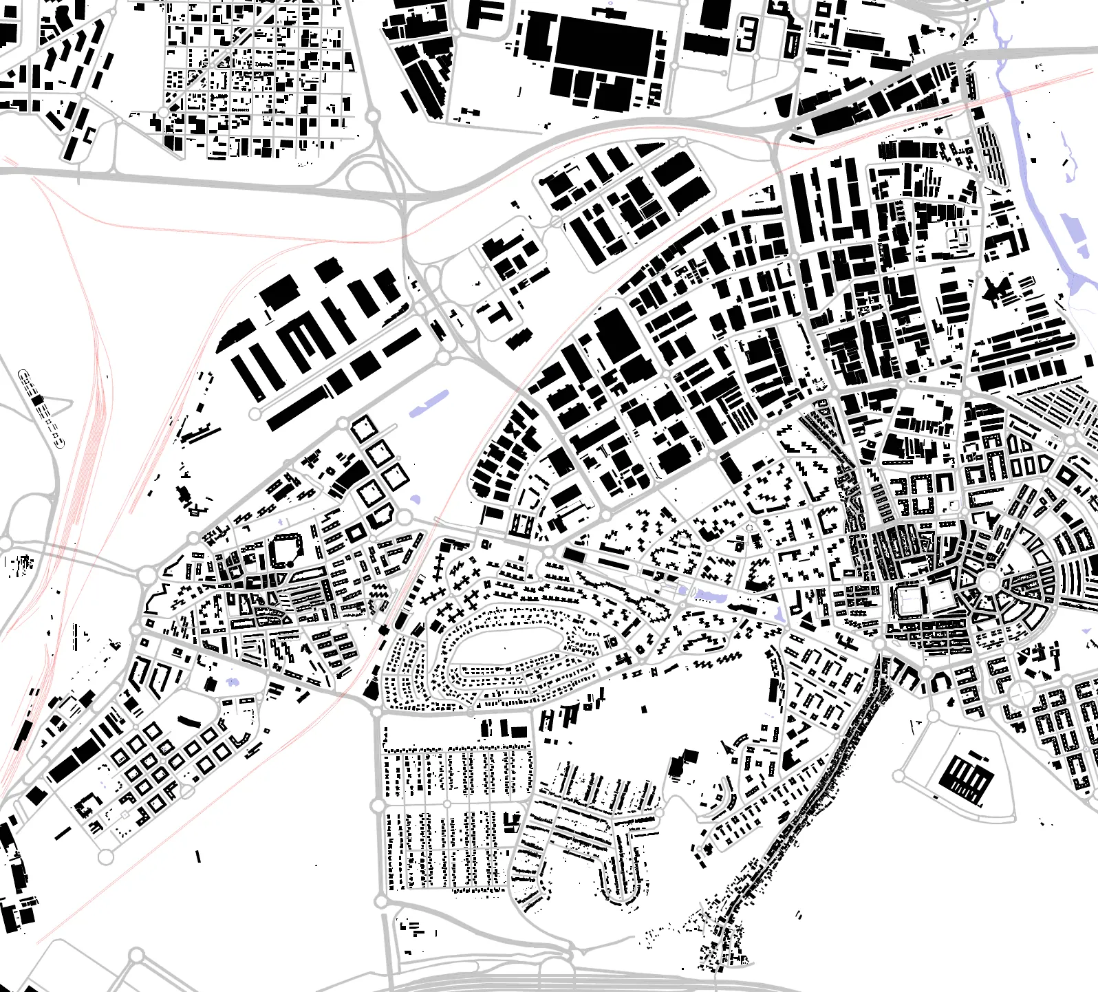 Coslada figure ground plan