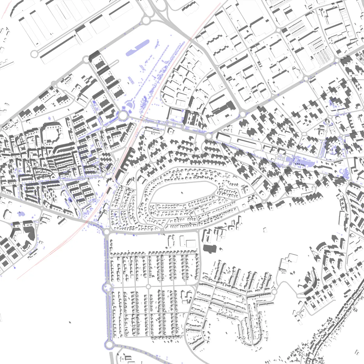 Coslada site plan (2.5 km)