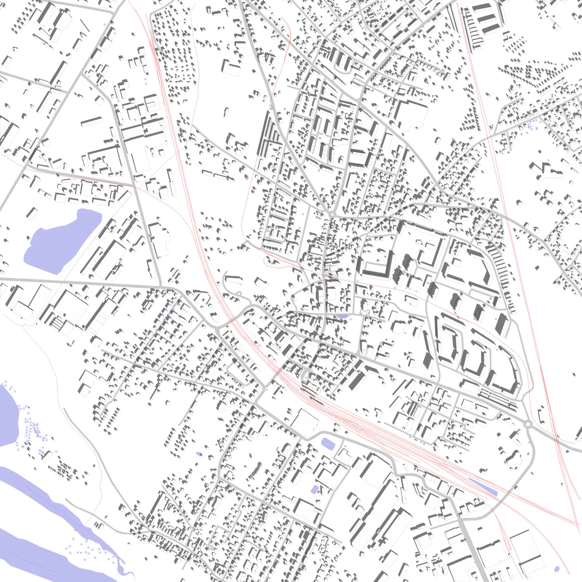 Coswig Lageplan (2,5 km)