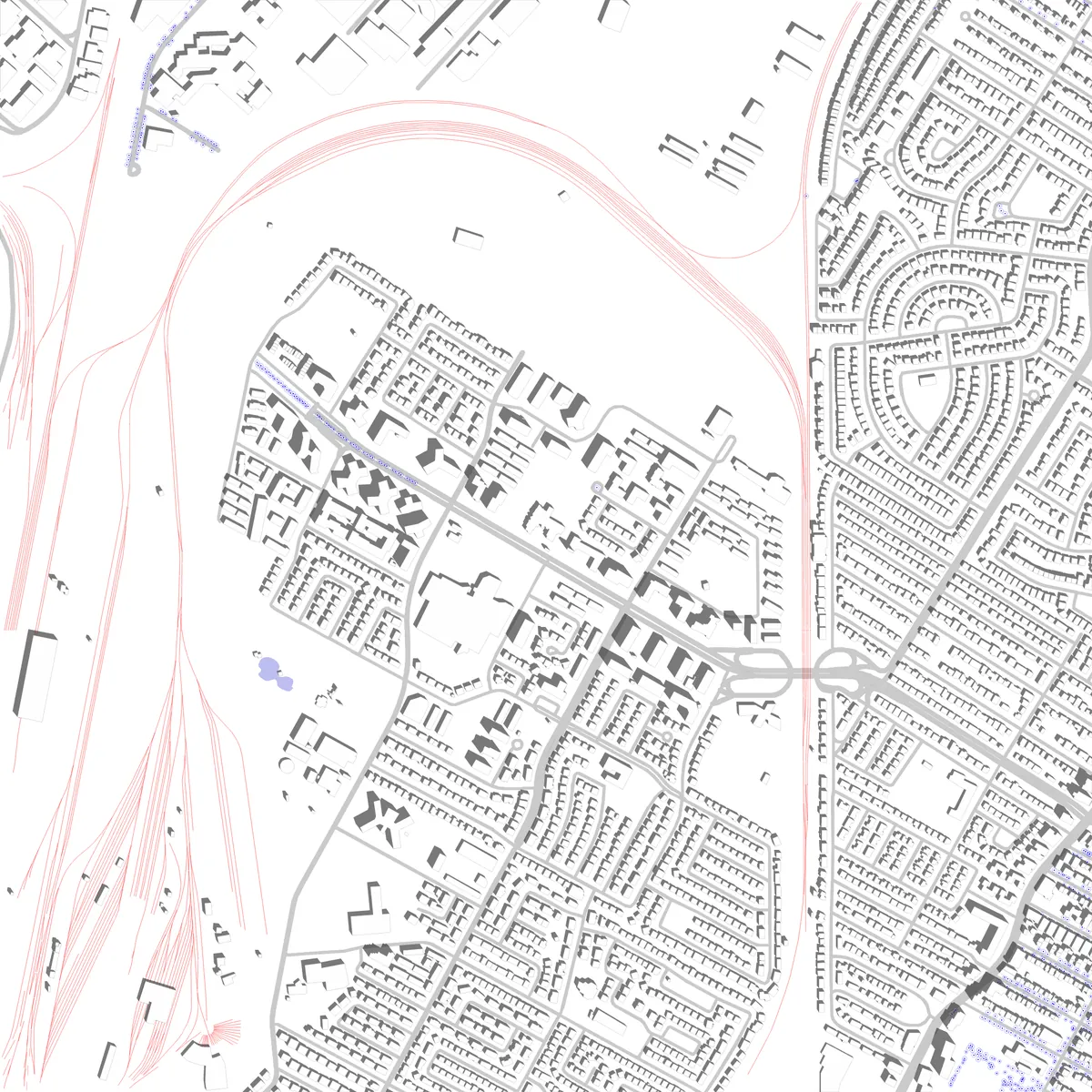 Côte-Saint-Luc site plan (2.5 km)