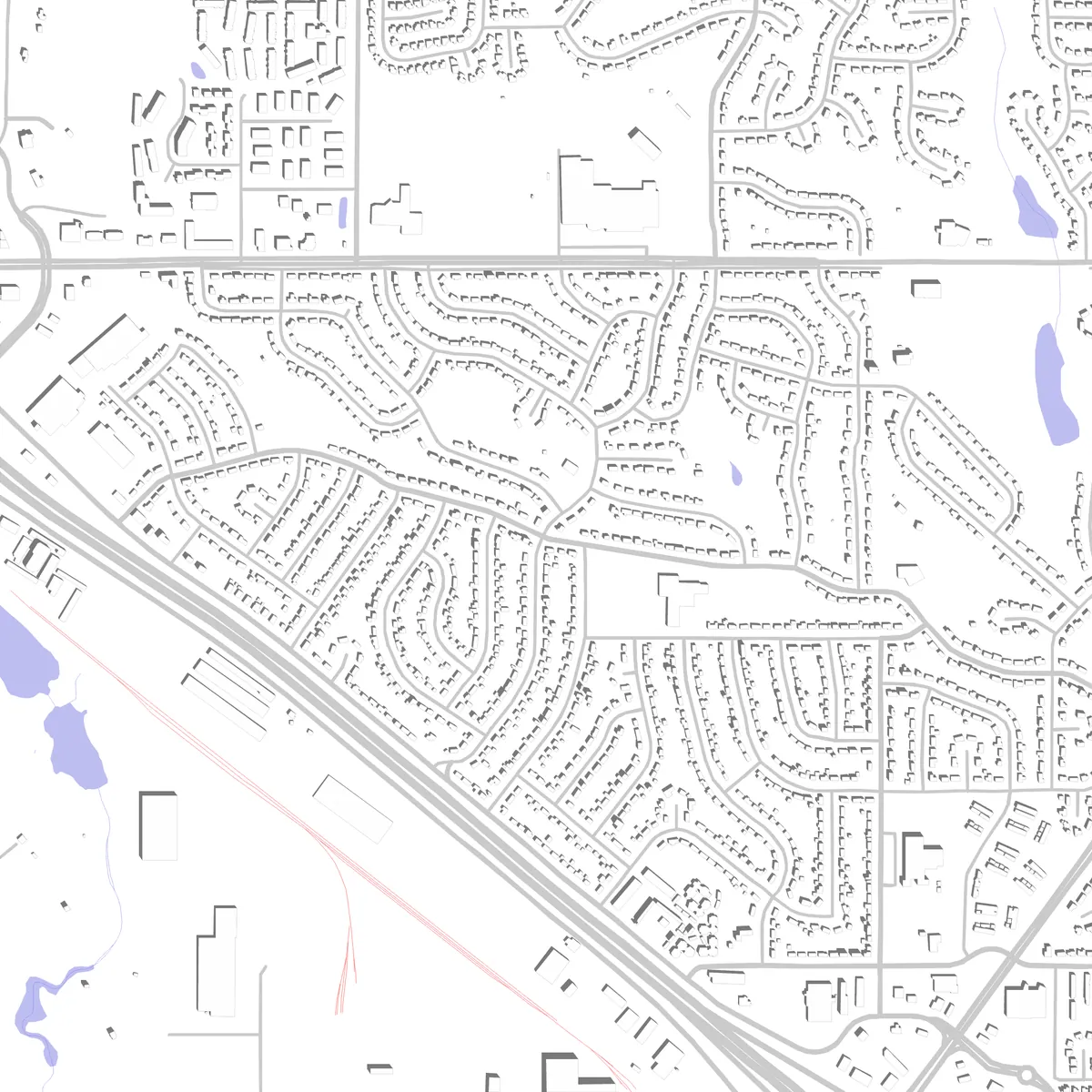 Cottage Grove Lageplan (2,5 km)
