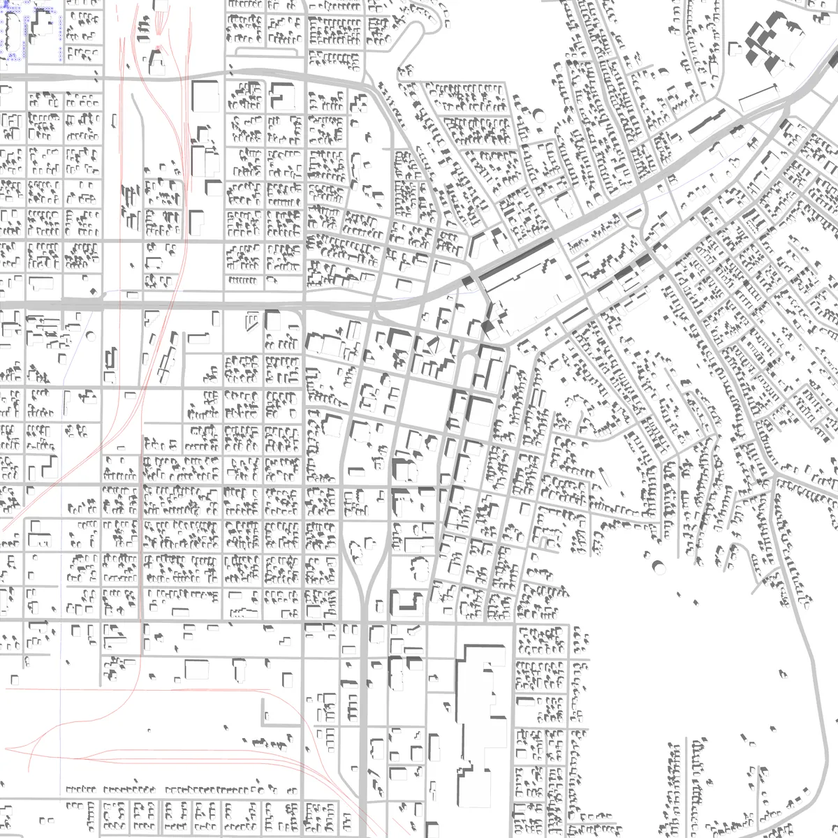 Council Bluffs site plan (2.5 km)
