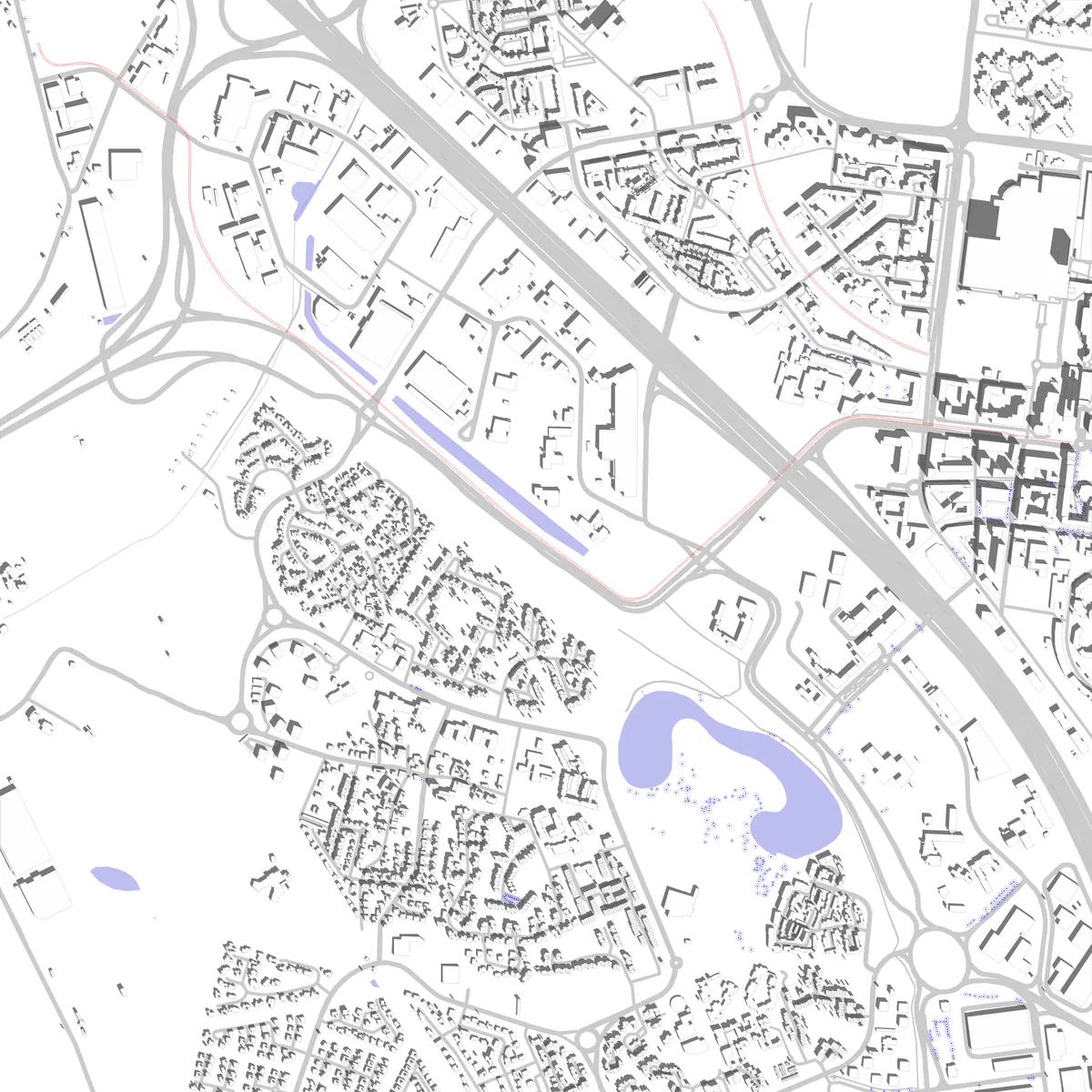 Courcouronnes plan de situation (2,5 km)