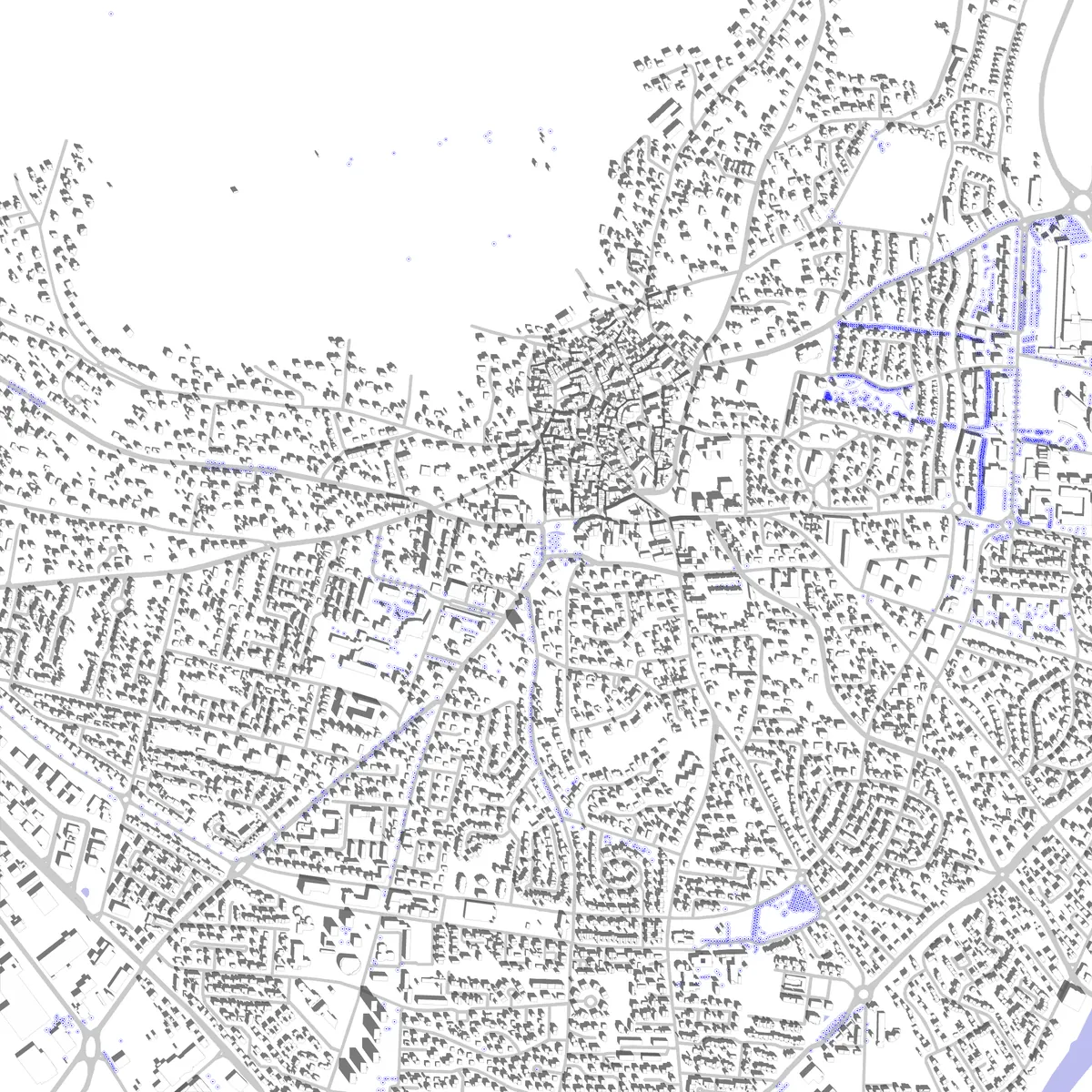 Cournon-d'Auvergne Lageplan (2,5 km)