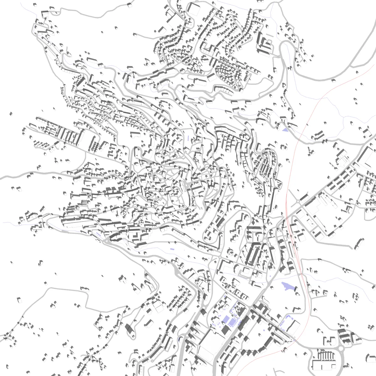 Covilhã site plan (2.5 km)