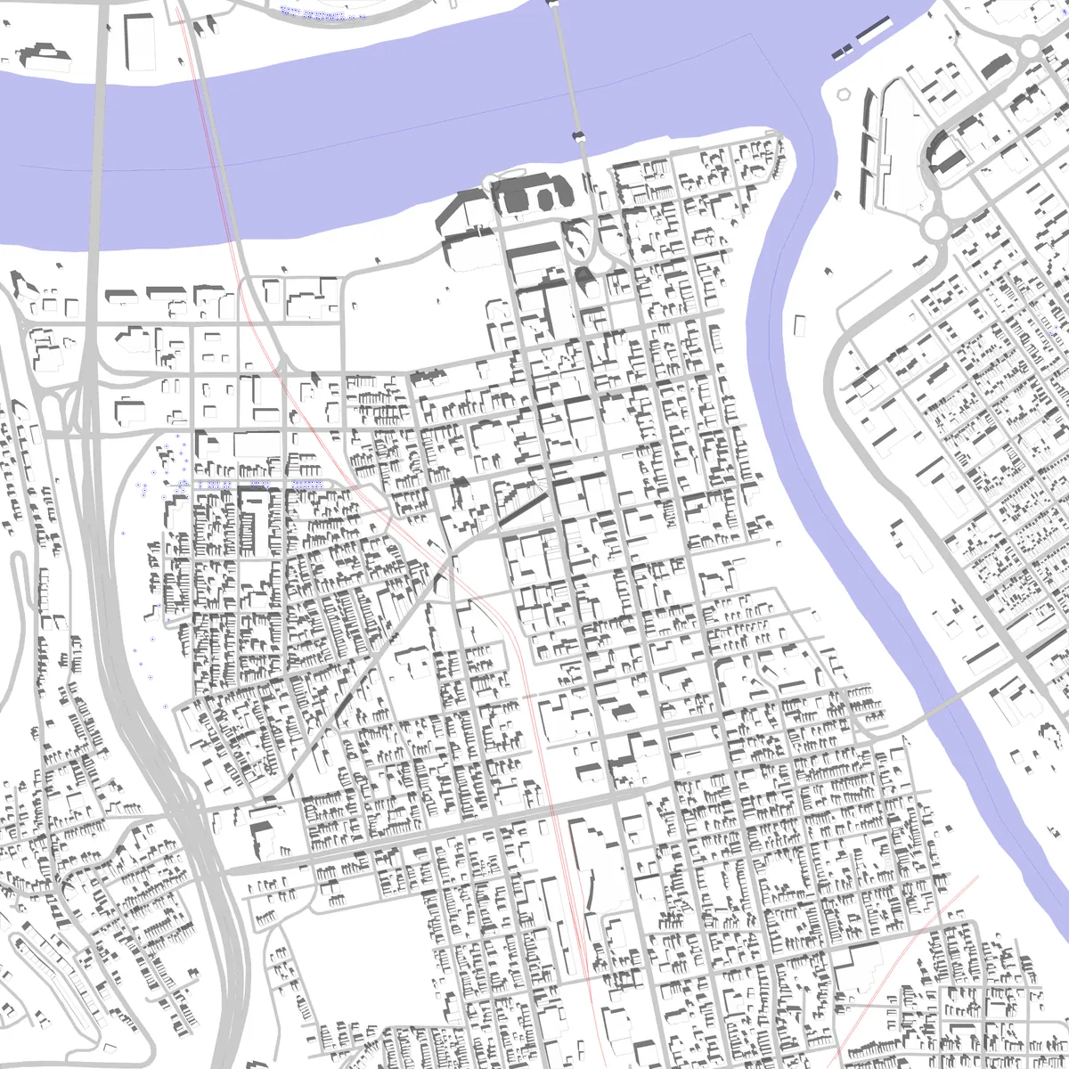 Covington Lageplan (2,5 km)