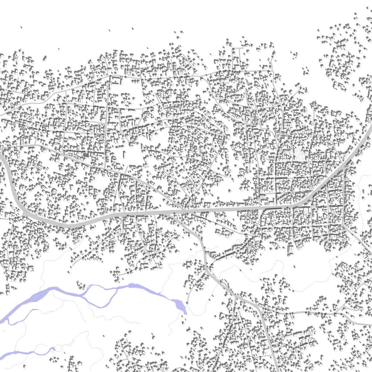 Coyah plan de situation (2,5 km)
