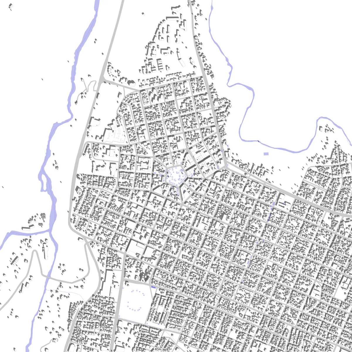 Coyhaique plano de situación (2,5 km)