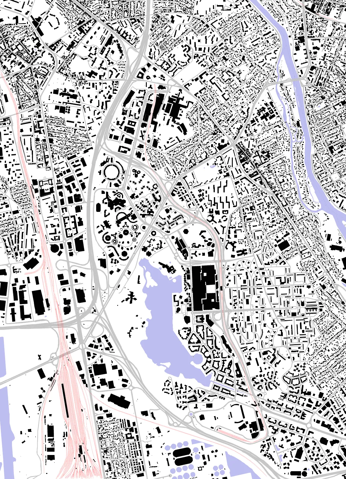 Créteil figure ground plan