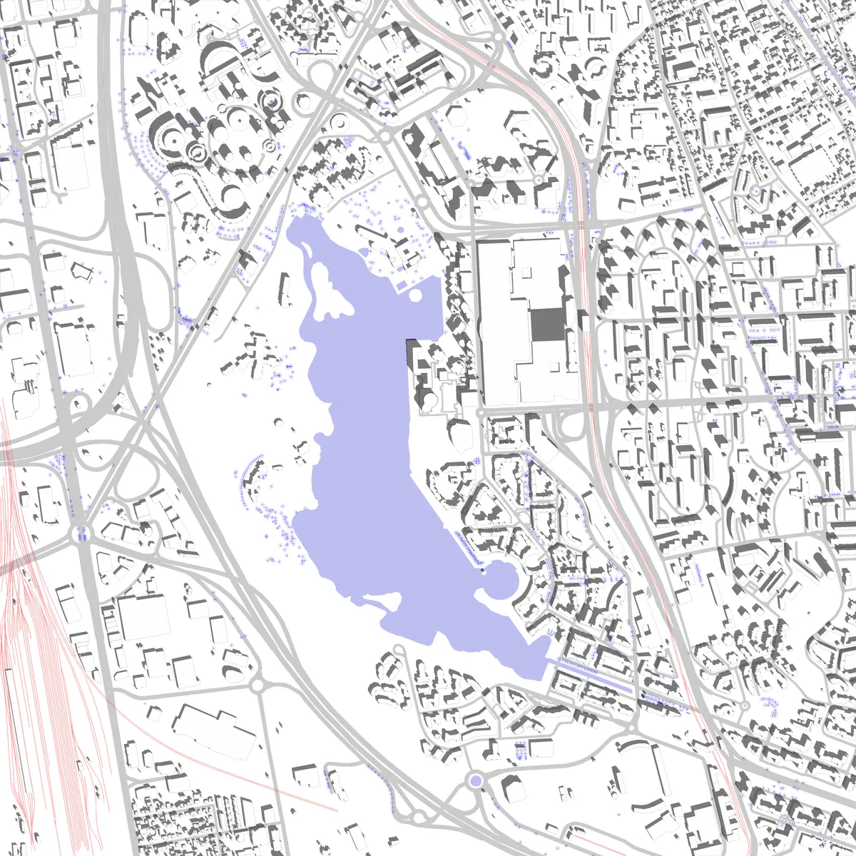 Créteil site plan (2.5 km)