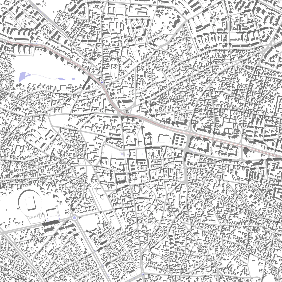 Craiova Lageplan (2,5 km)