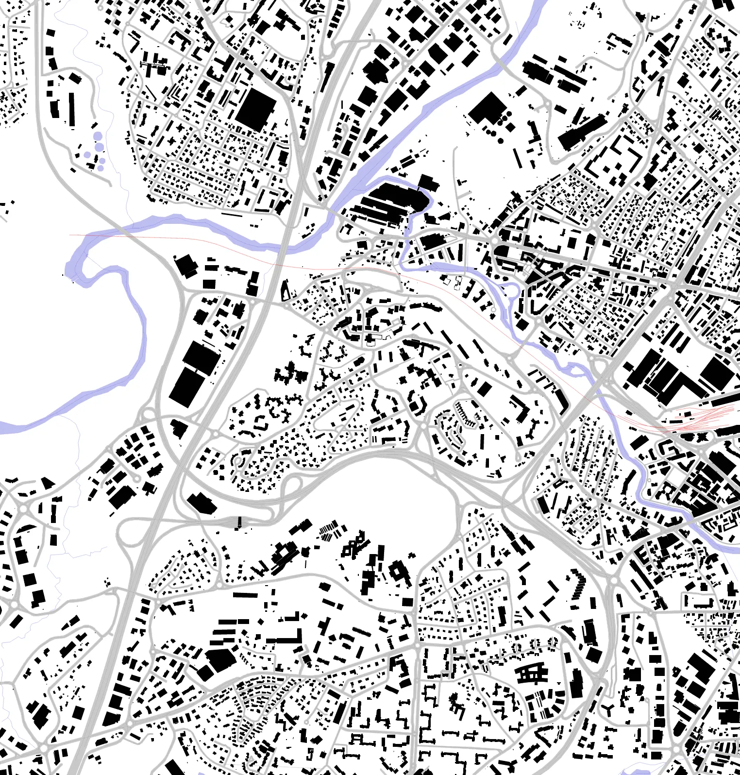 Cran-Gevrier Schwarzplan