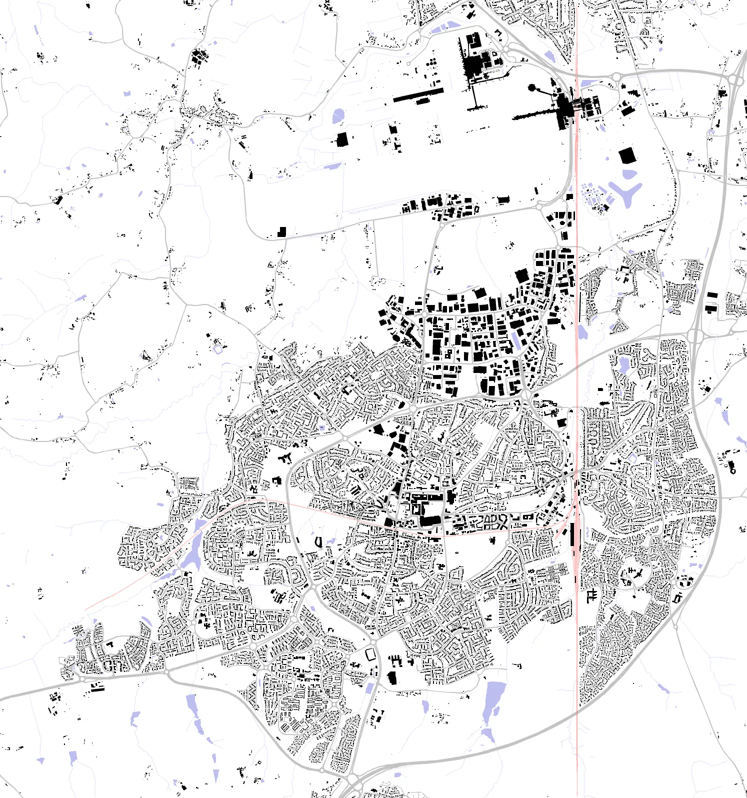 Crawley figure ground plan
