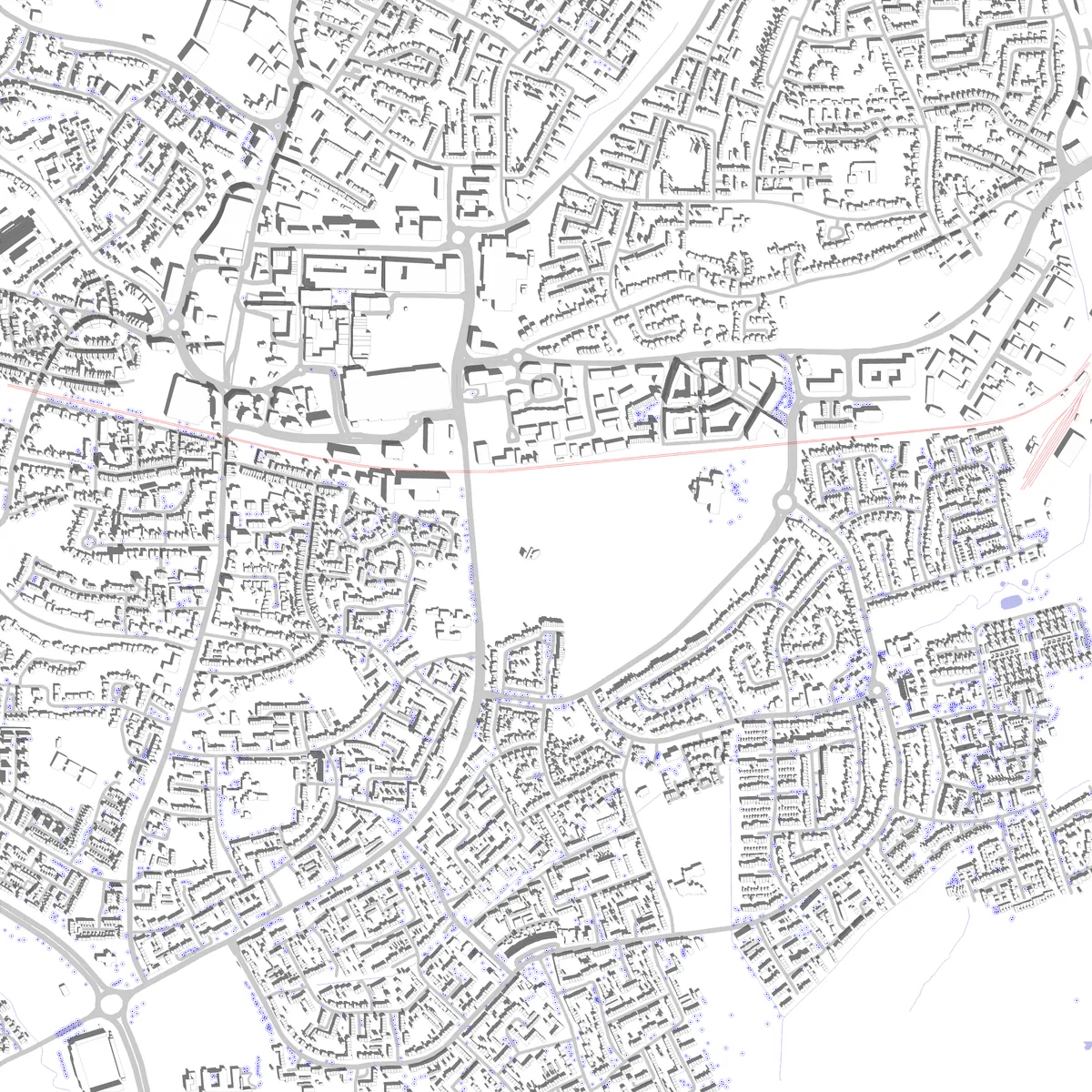 Crawley site plan (2.5 km)