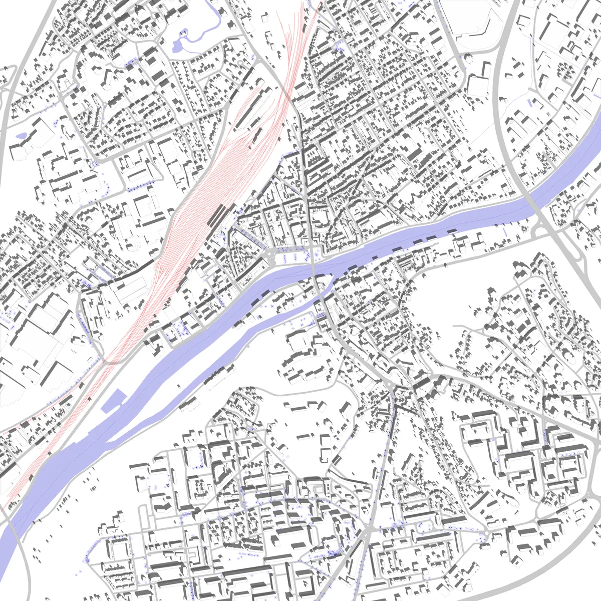Creil Lageplan (2,5 km)