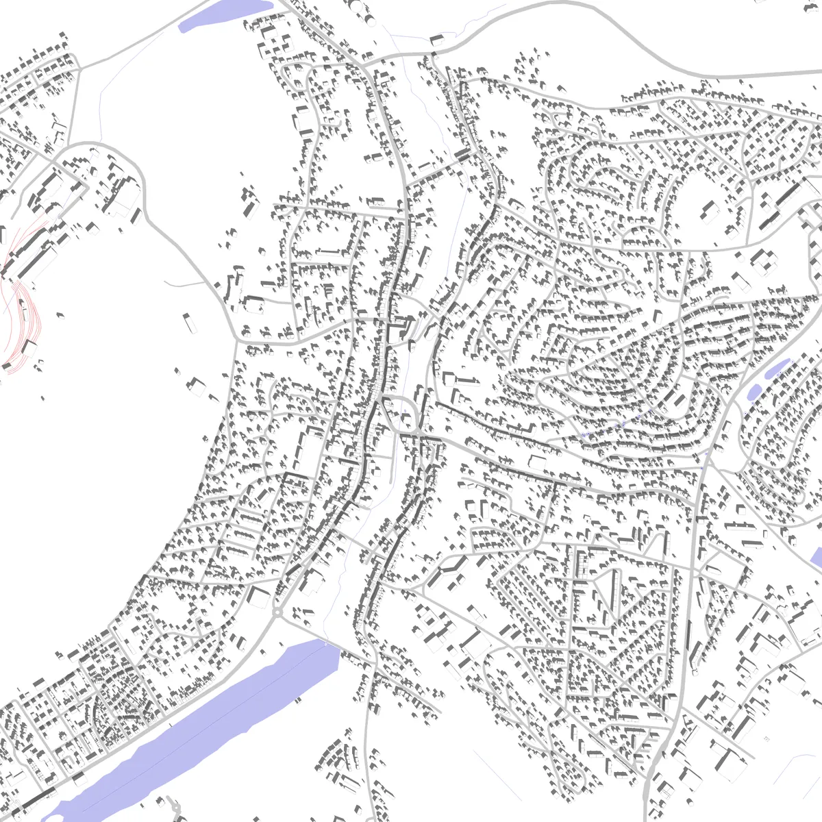 Creutzwald plan de situation (2,5 km)