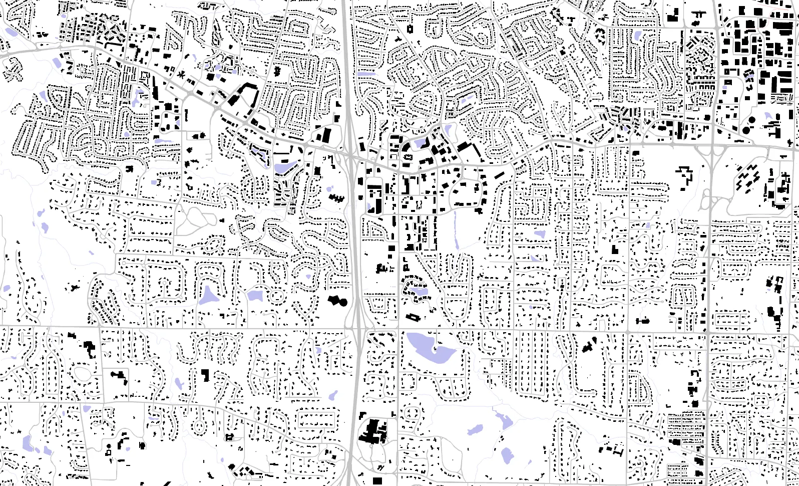 Creve Coeur figure ground plan