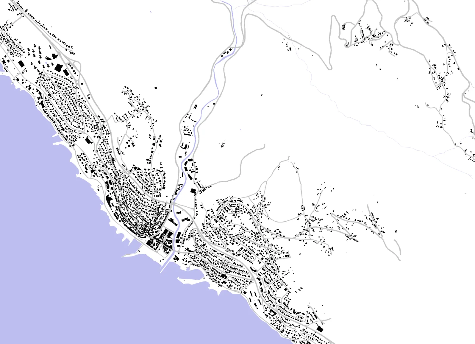 Crikvenica figure ground plan