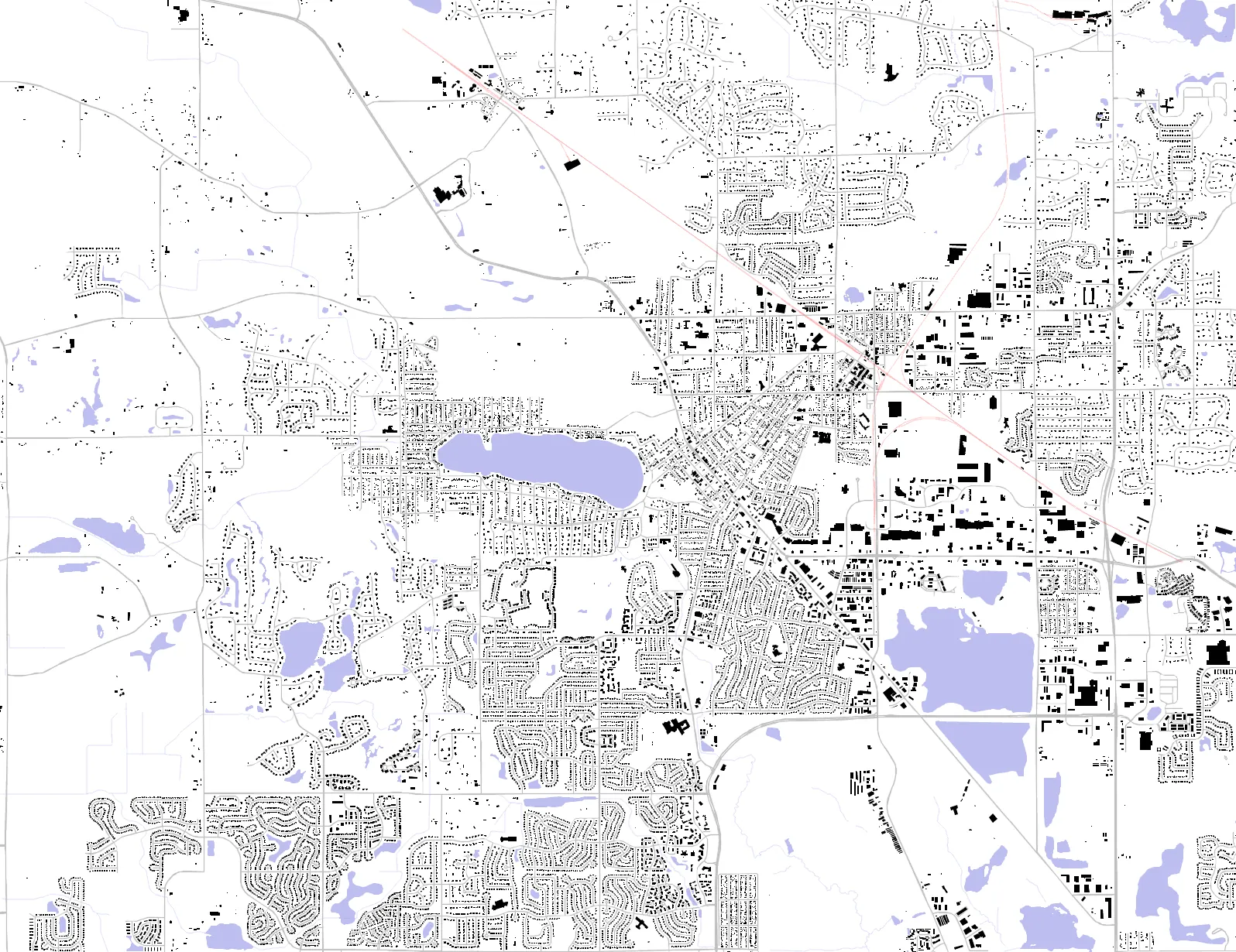 Crystal Lake figure ground plan