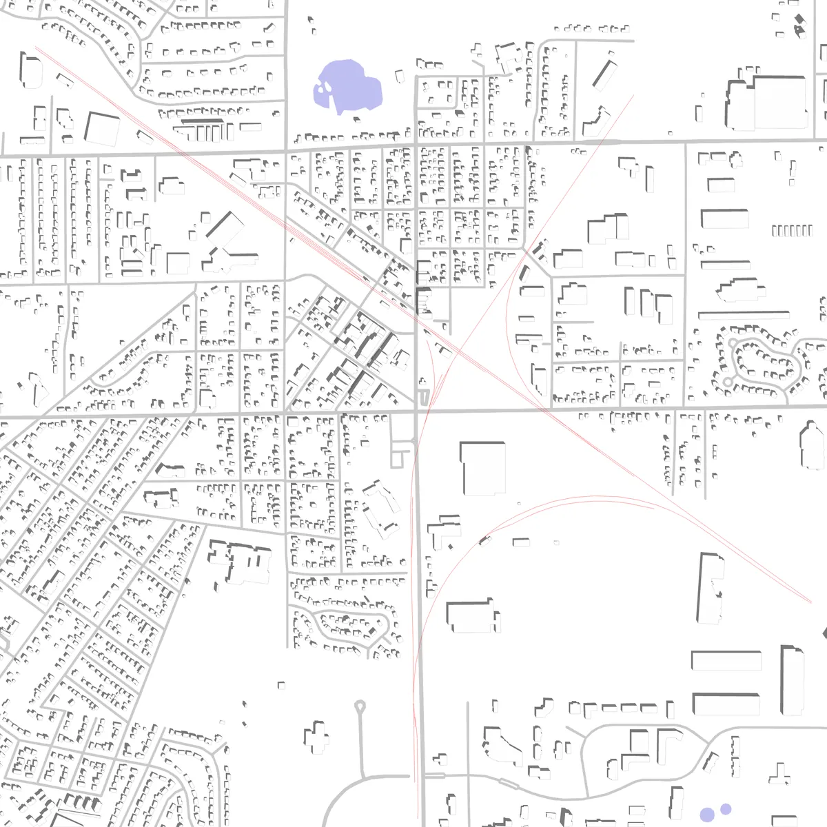 Crystal Lake site plan (2.5 km)