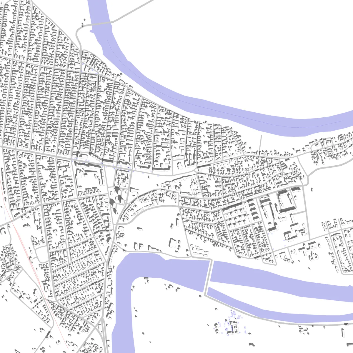 Csongrád Lageplan (2,5 km)
