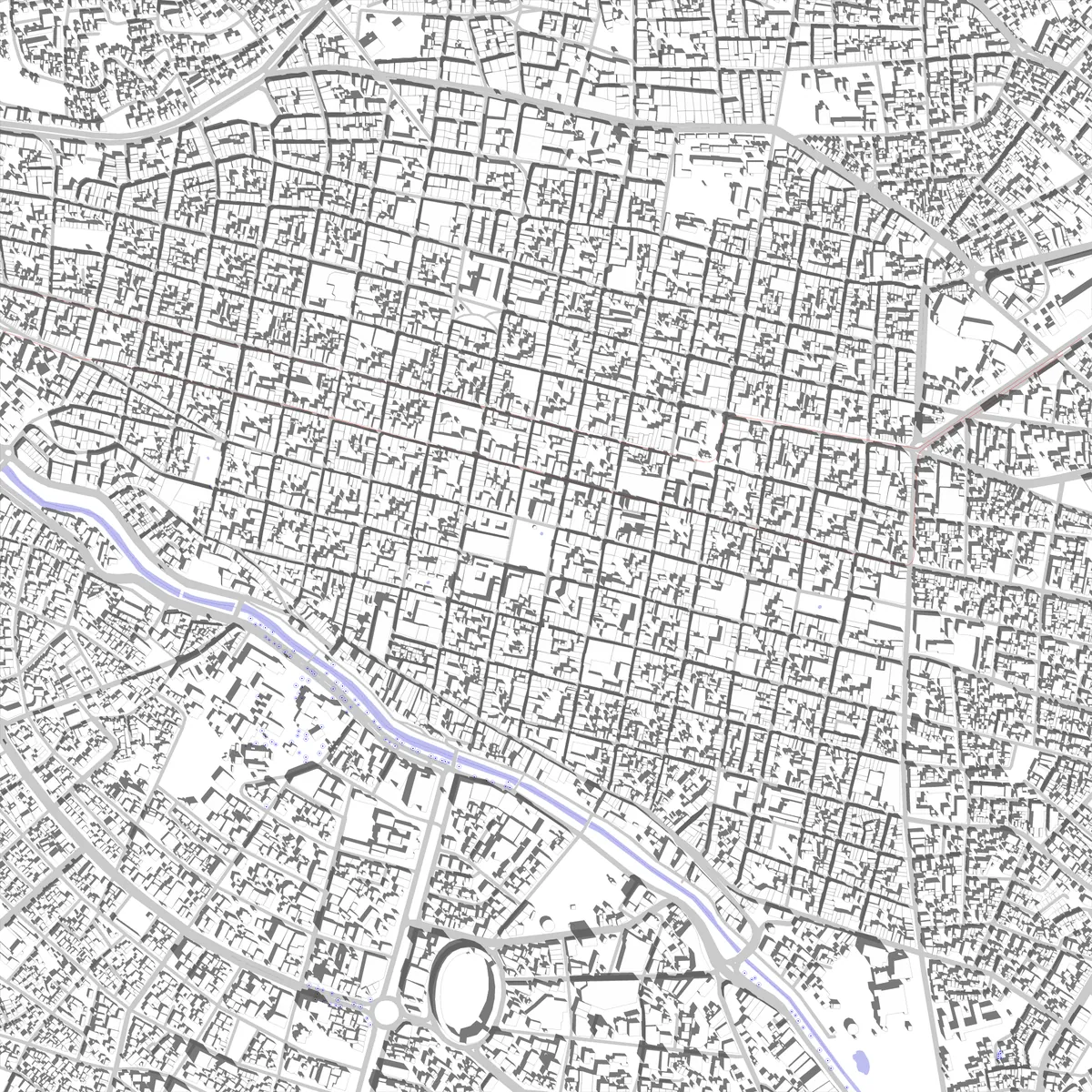 Cuenca plano de situación (2.5 km)