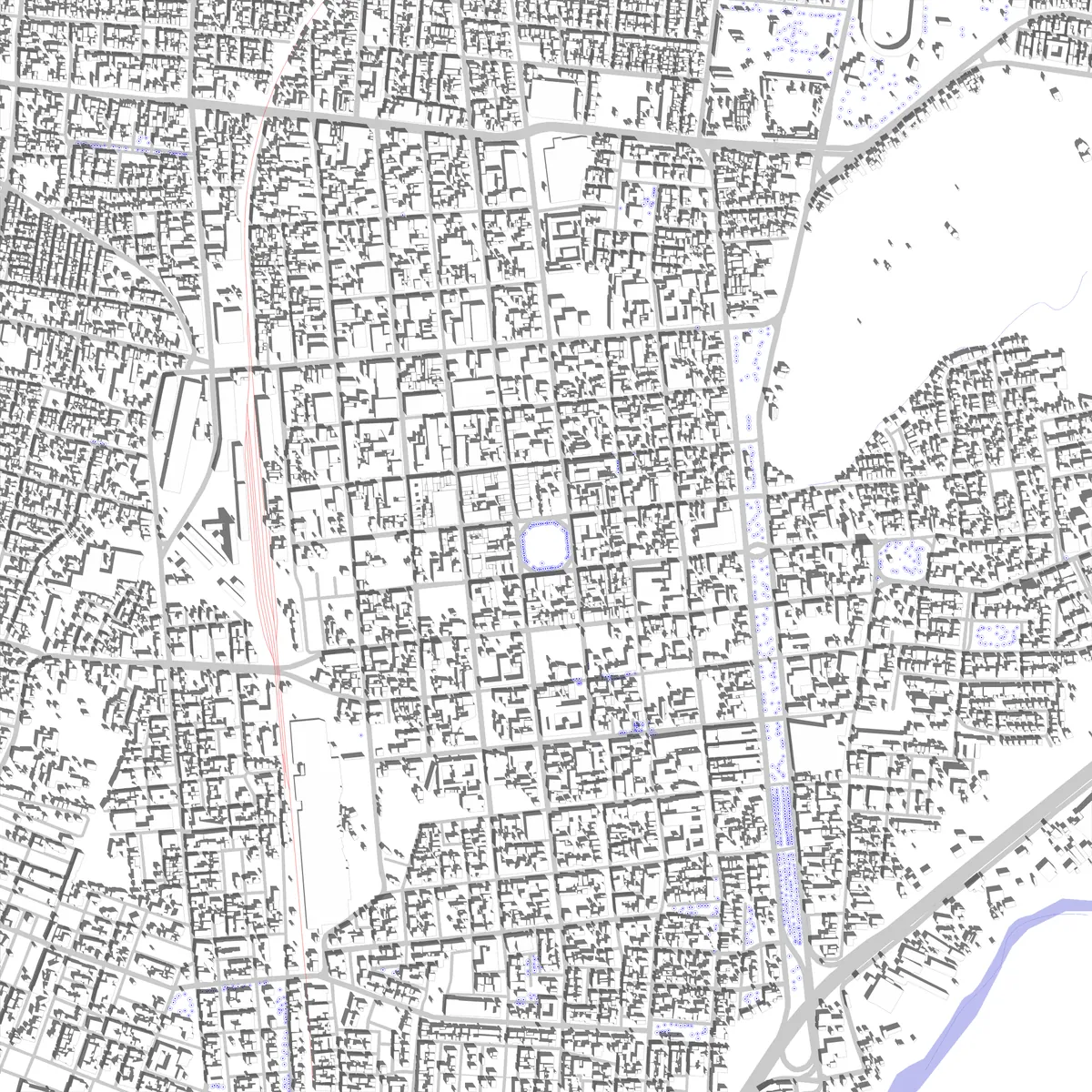 Curicó plano de situación (2,5 km)