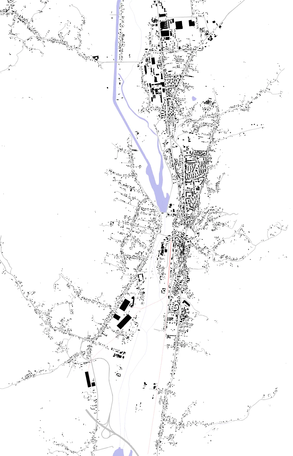 Curtea de Argeș figure ground plan