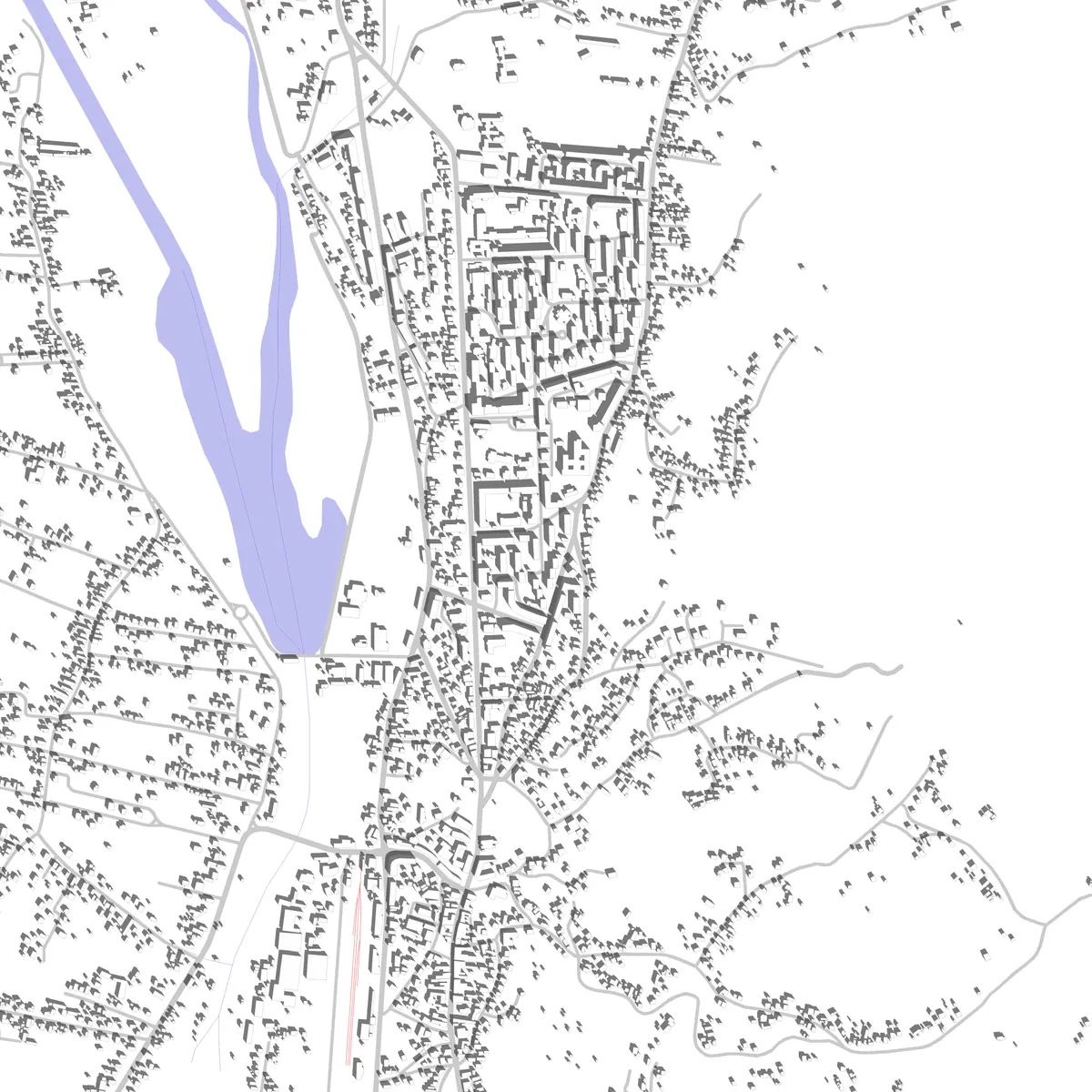 Curtea de Argeș site plan (2,5 km)