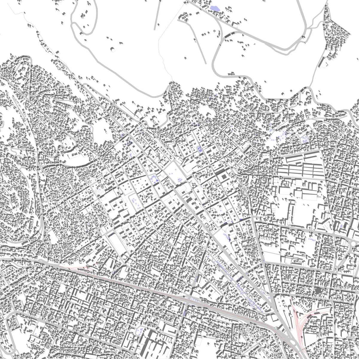 Cusco plano de situación (2,5 km)