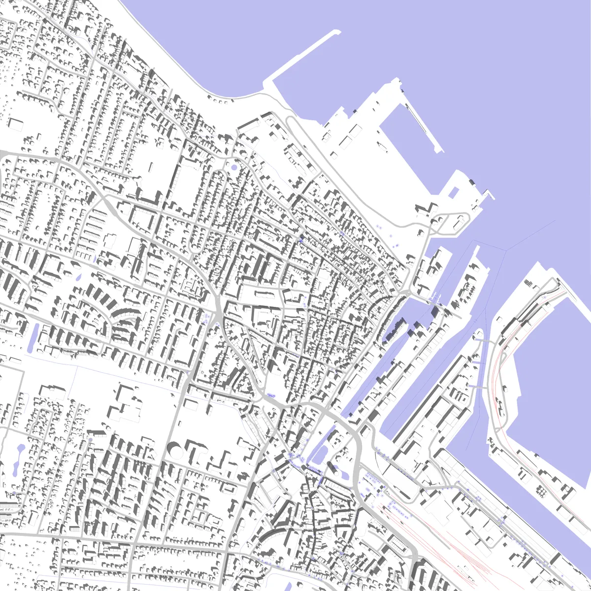 Cuxhaven Lageplan (2,5 km)