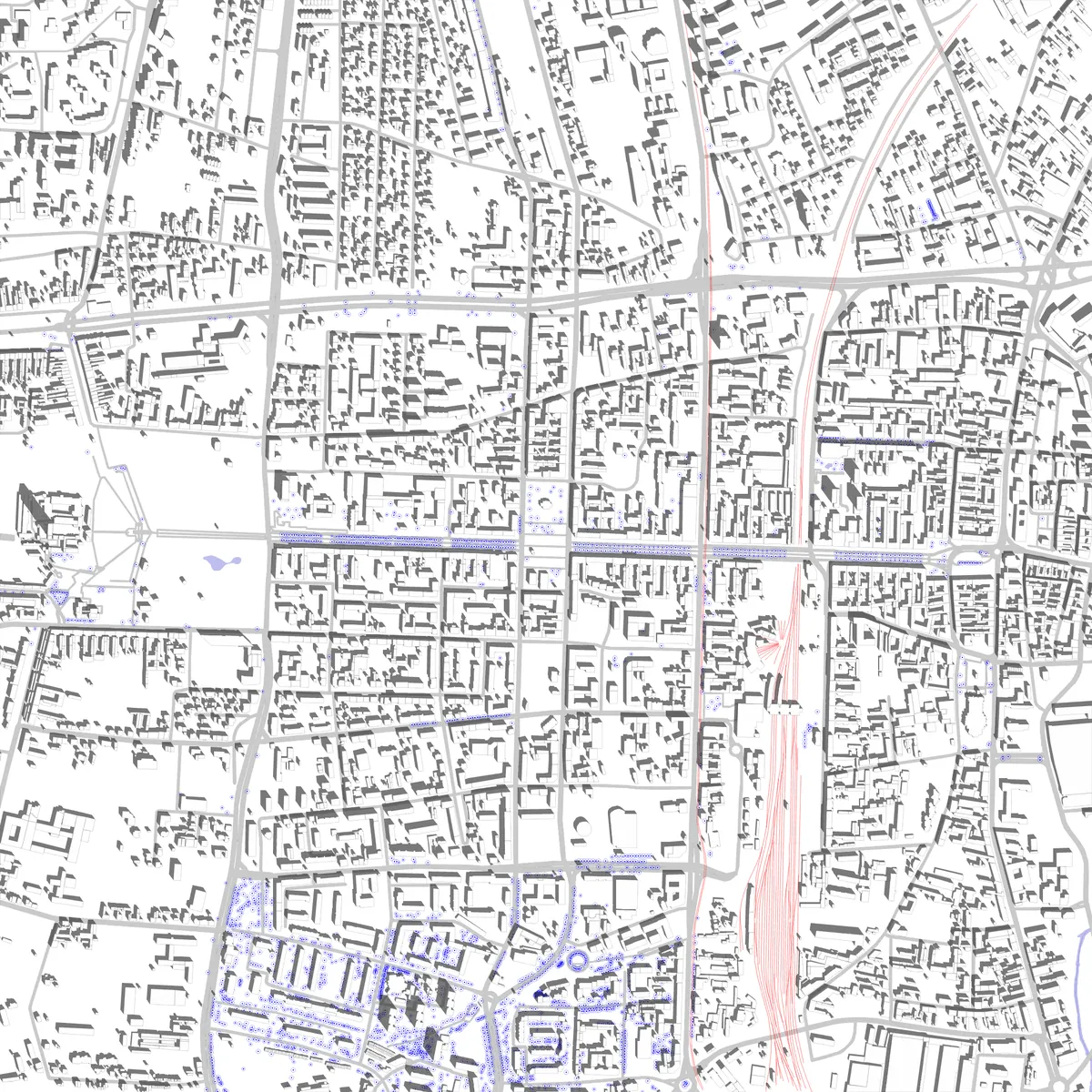 Częstochowa Lageplan (2,5 km)