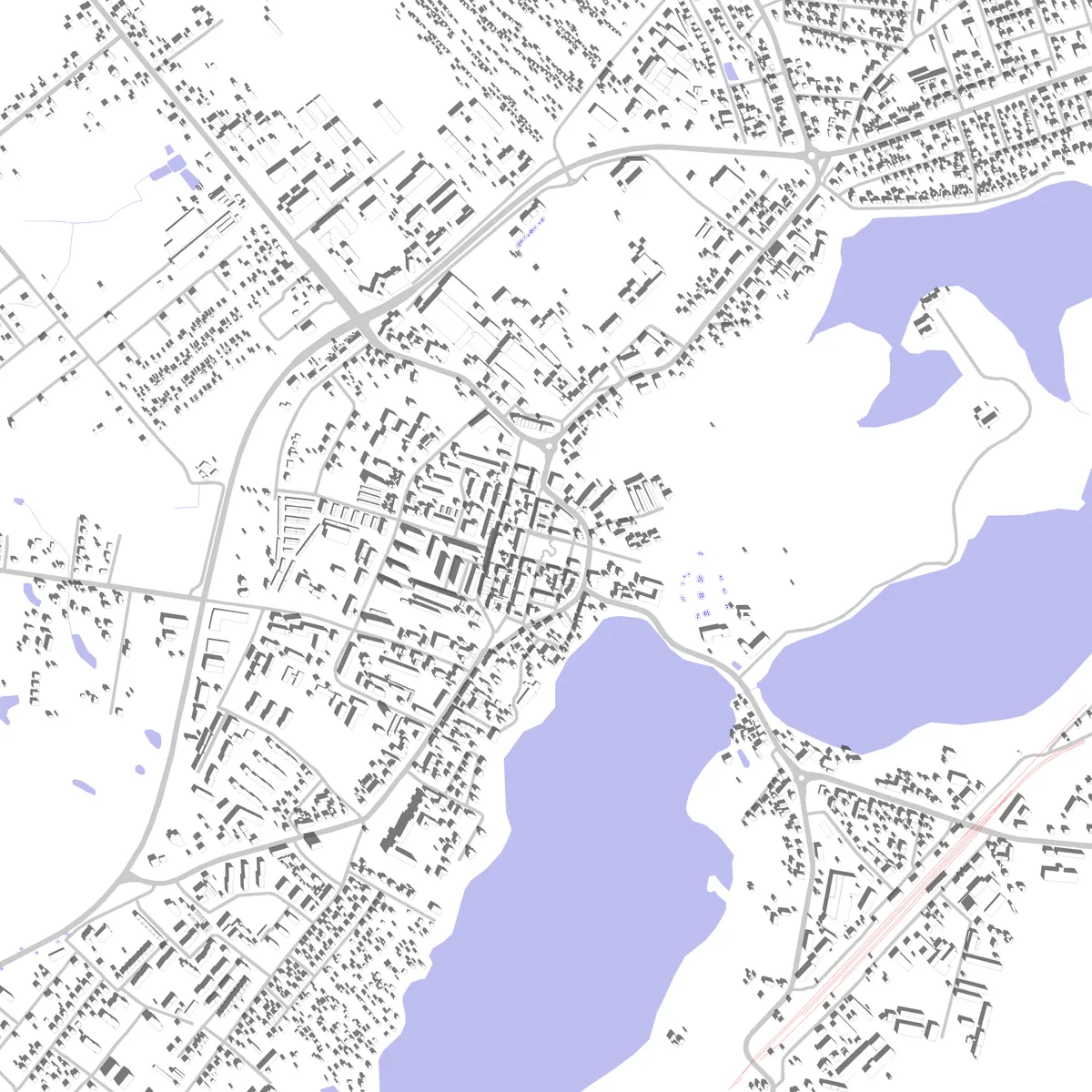 Człuchów plan zagospodarowania (2,5 km)