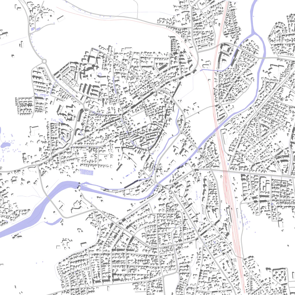 Dachau Lageplan (2,5 km)