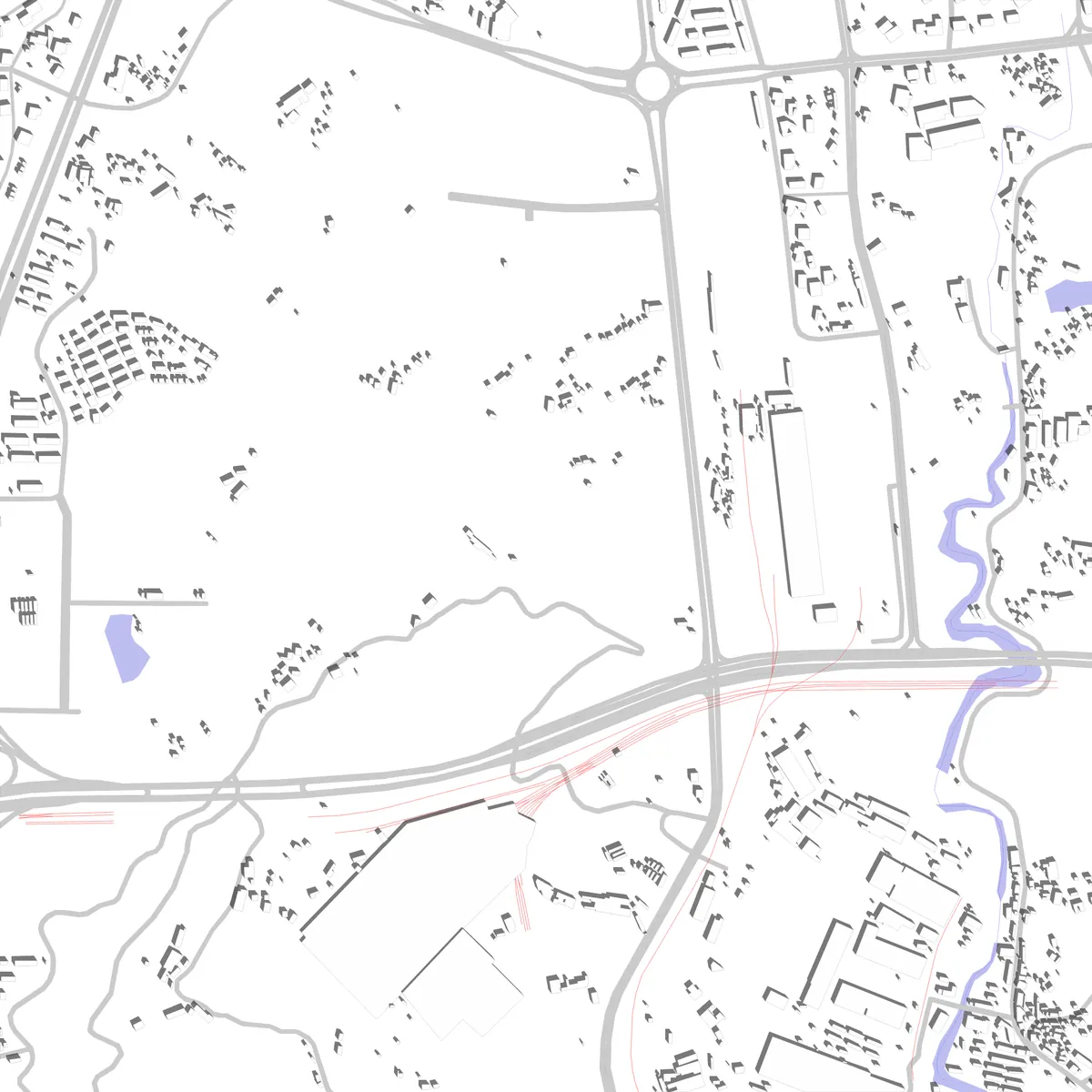 大渡口 场地现状图 (2.5 km)