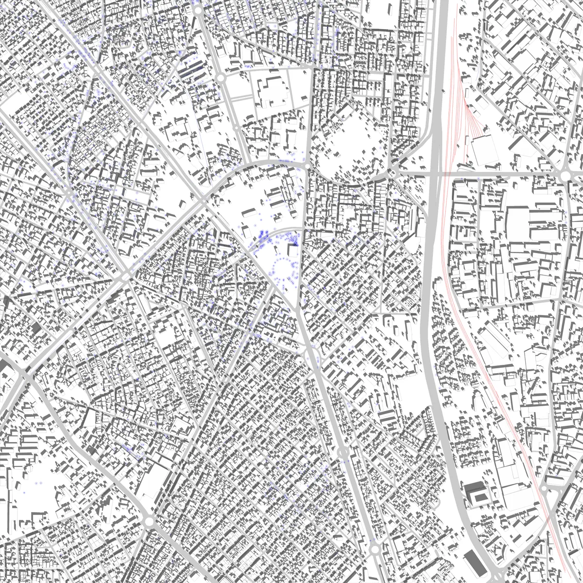 Dakar plan de situation (2,5 km)