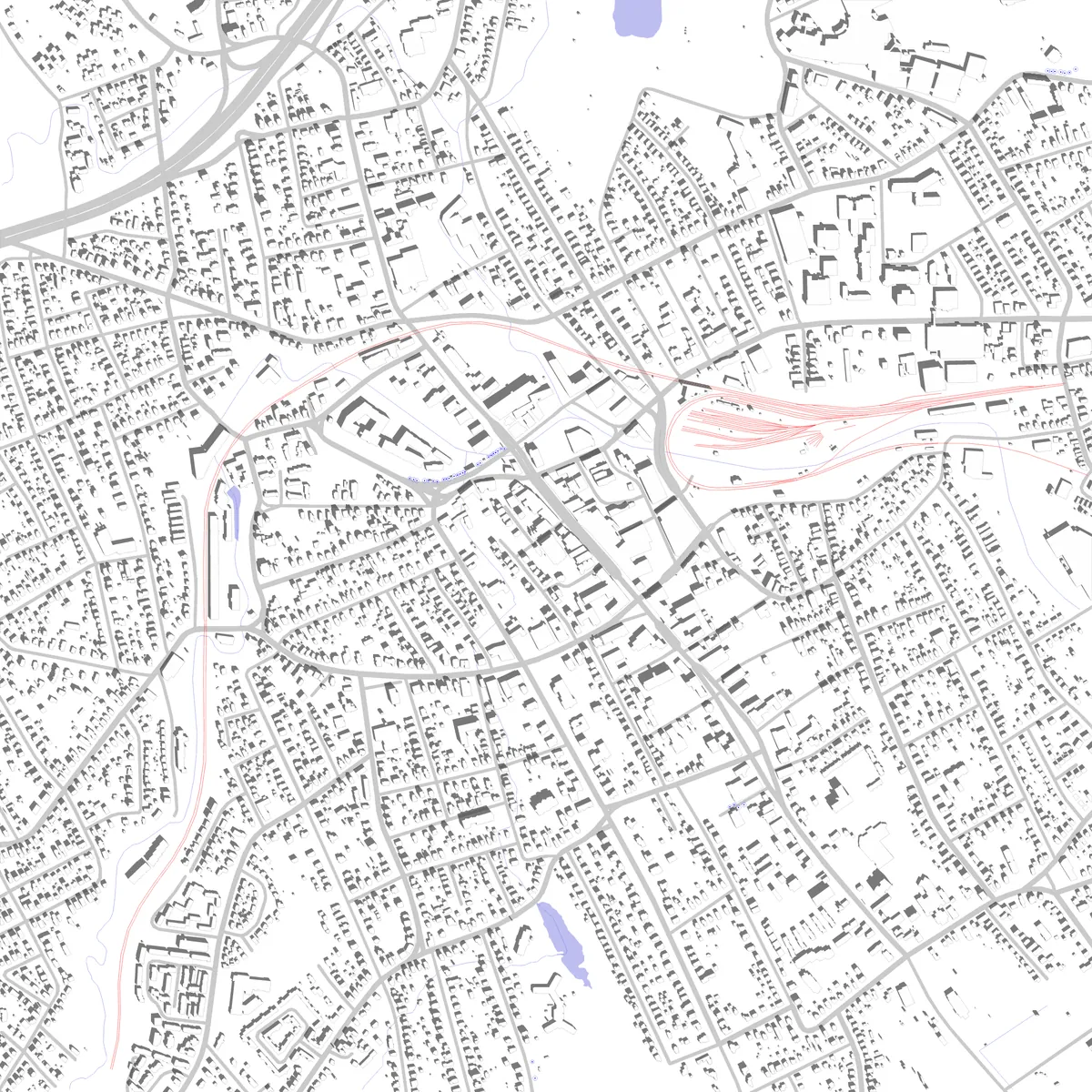 Danbury site plan (2.5 km)