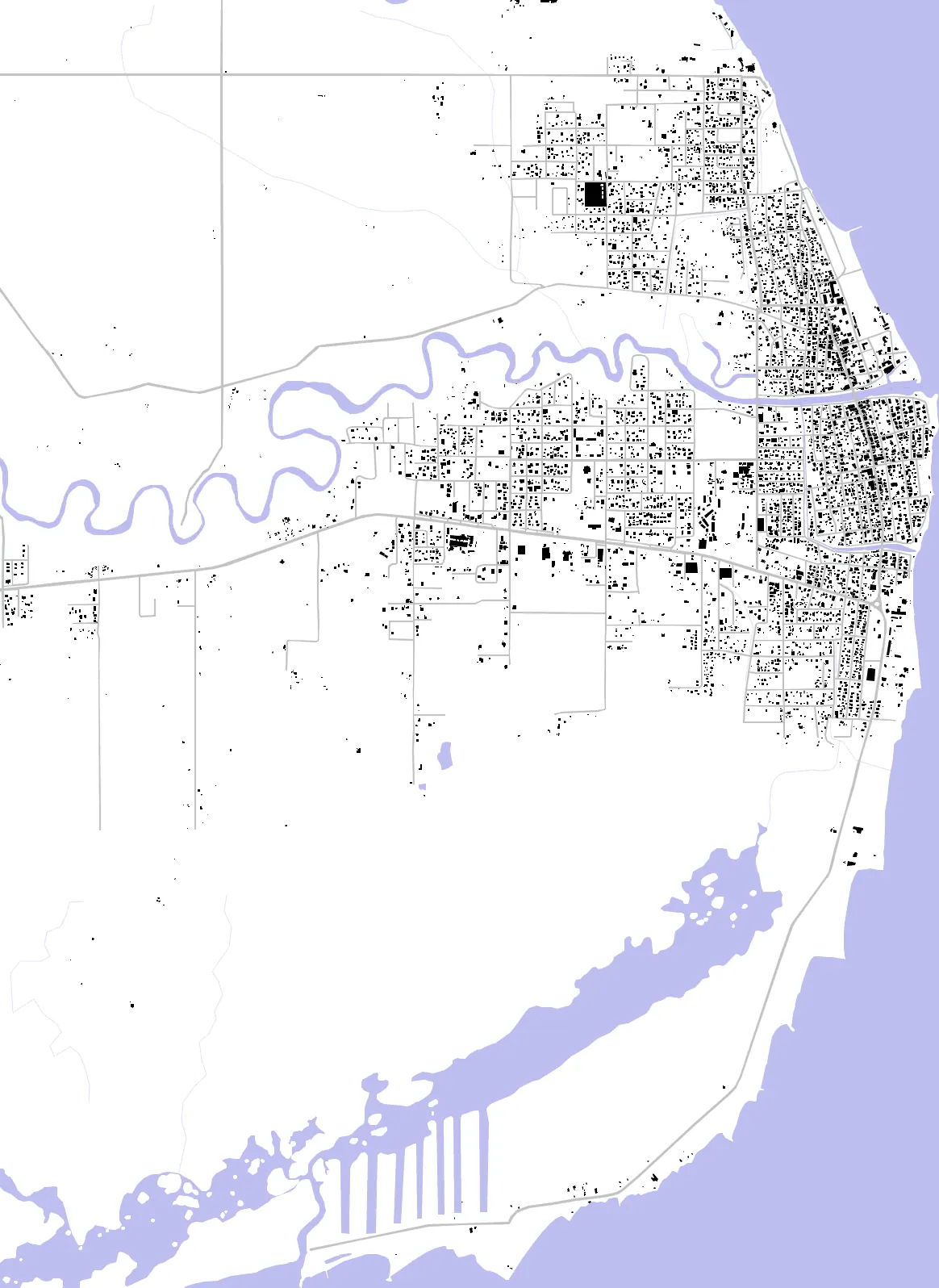 Dangriga figure ground plan