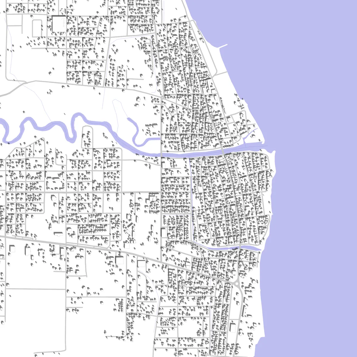 Dangriga site plan (2.5 km)
