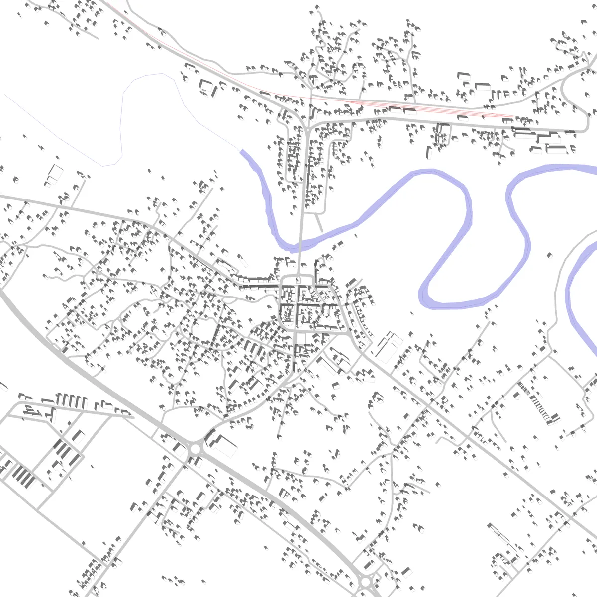 Danilovgrad Lageplan (2,5 km)