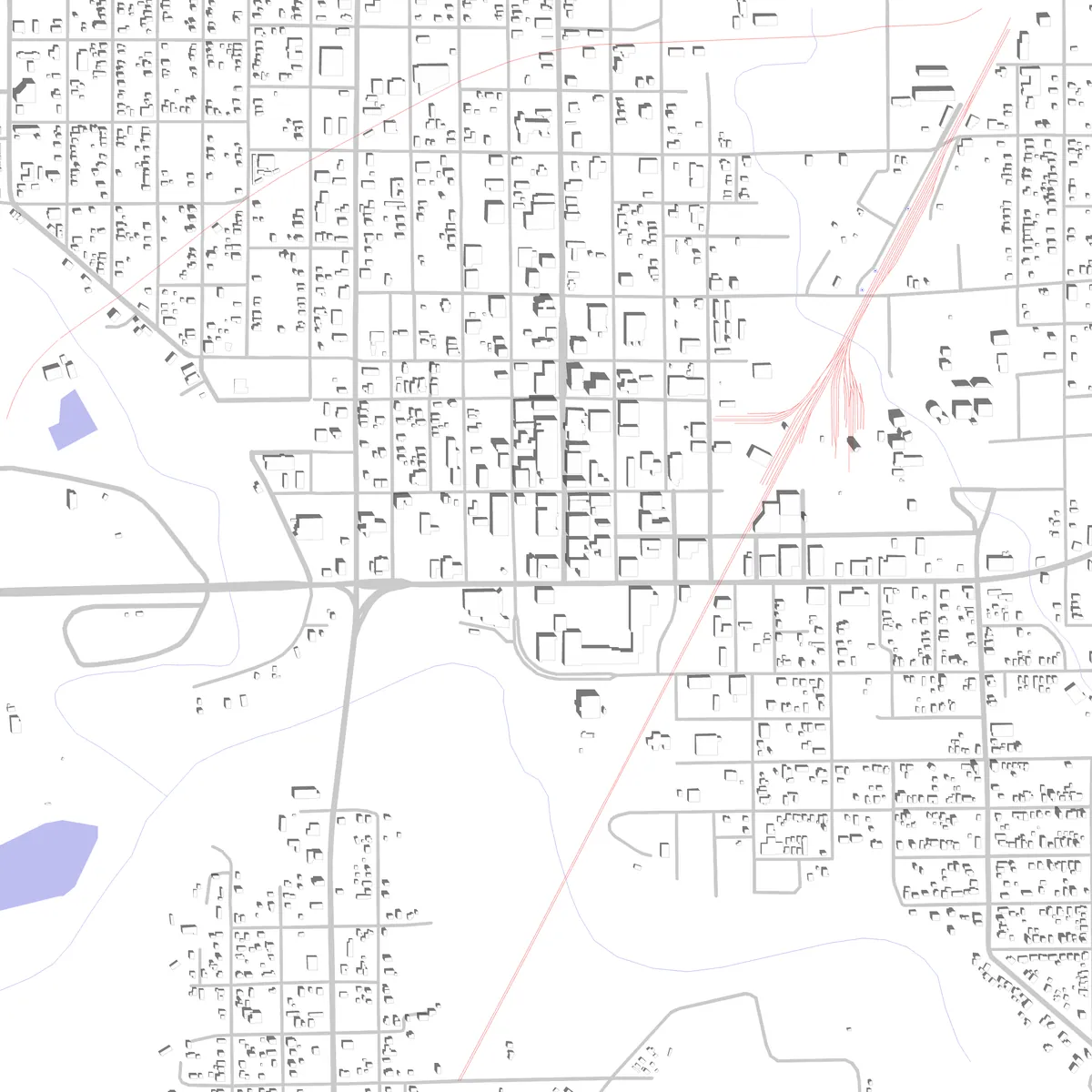 Danville Lageplan (2,5 km)