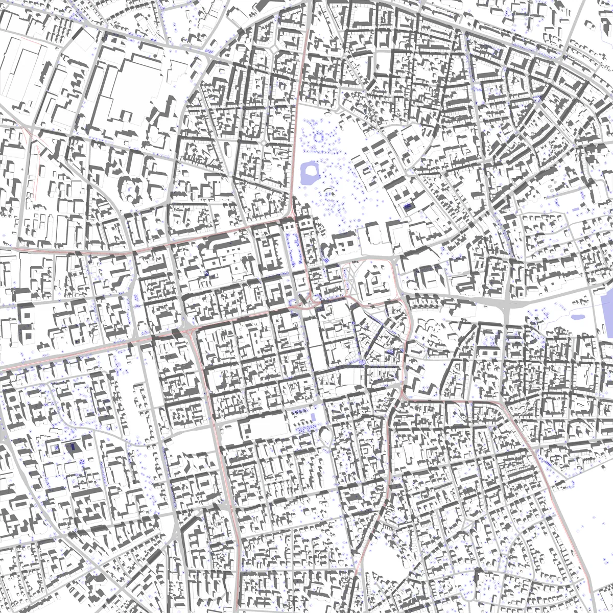 Darmstadt Lageplan (2,5 km)