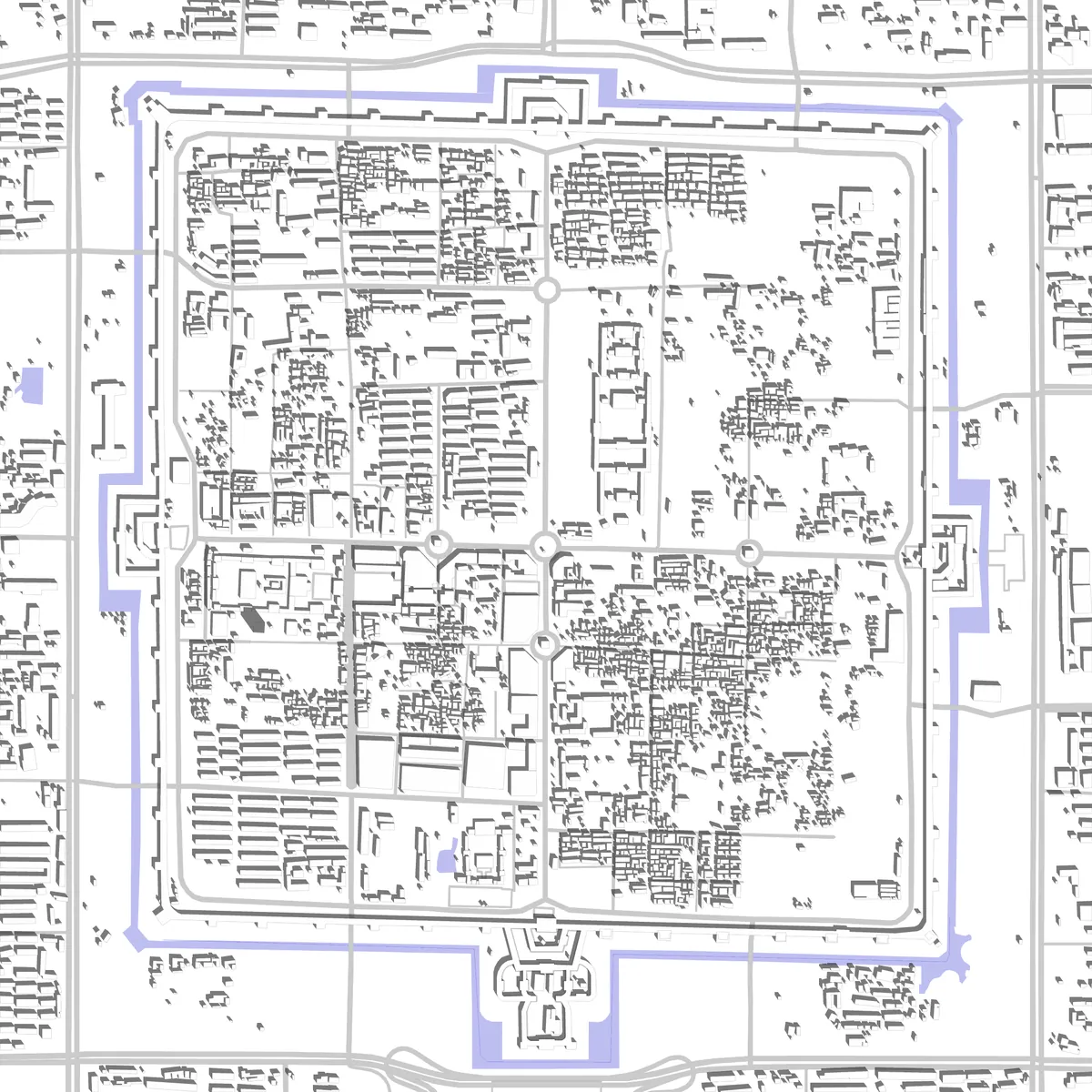Datong Lageplan (2,5 km)