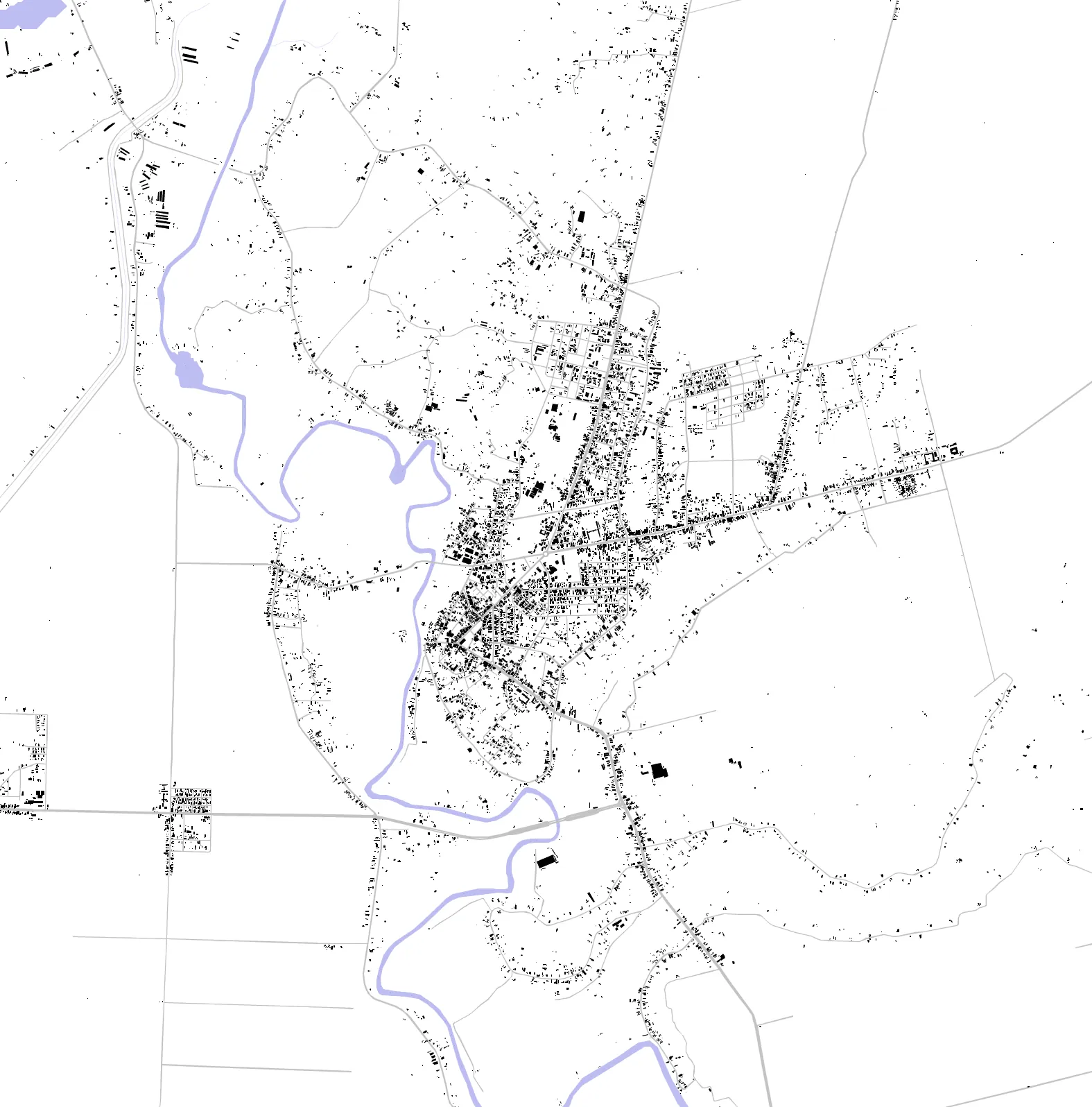 Dầu Tiếng figure ground plan