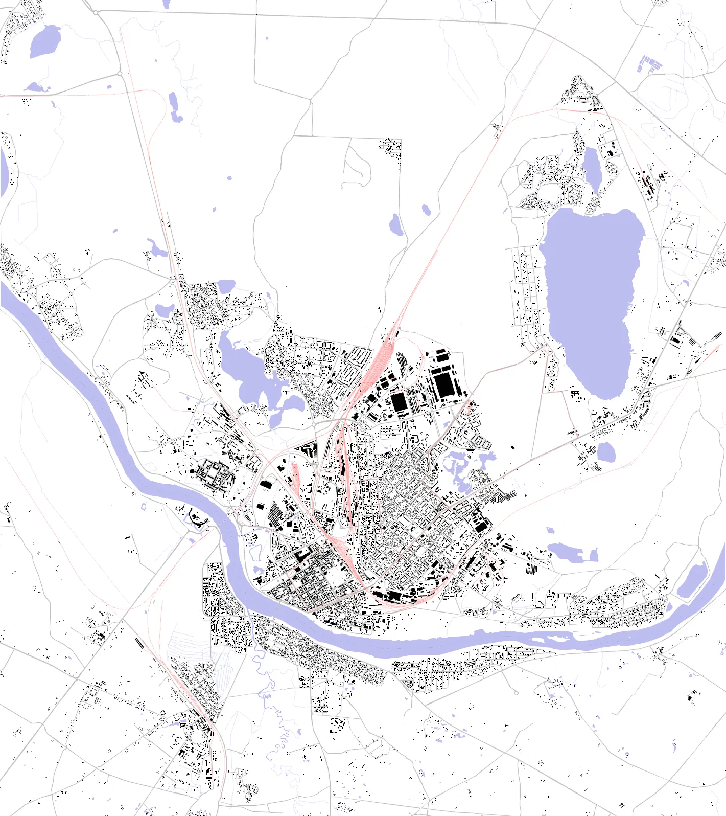 Daugavpils figure ground plan